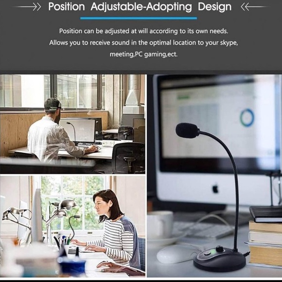 USB computer microphone like new working condition. Great for zoom meetings. - Picture 4 of 5